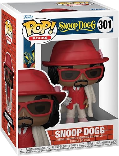Miniatura 2 de POP Rocks: Snoop Dogg con abrigo de piel Funko Figura de vinilo (empaquetada con funda protectora de caja compatible), multicolor, 3.75 pulgadas