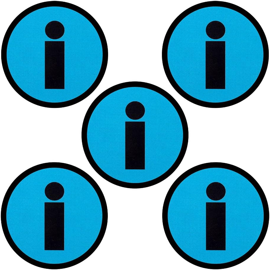 5 Information Magnets - 2 Inch - 5 Magnets - Whiteboard Magnets - Useful at schools, business and at home