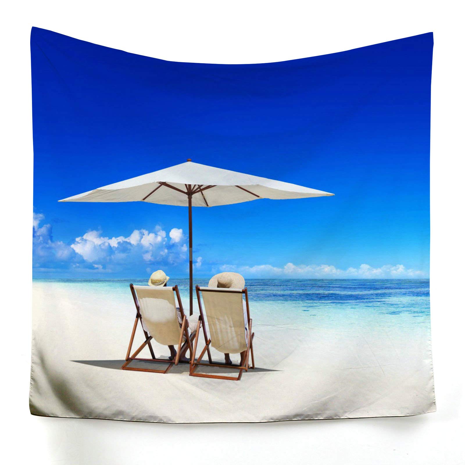 Tapiz de pared KnSam 200x150 cm: diseño de playa para renovar tu salón