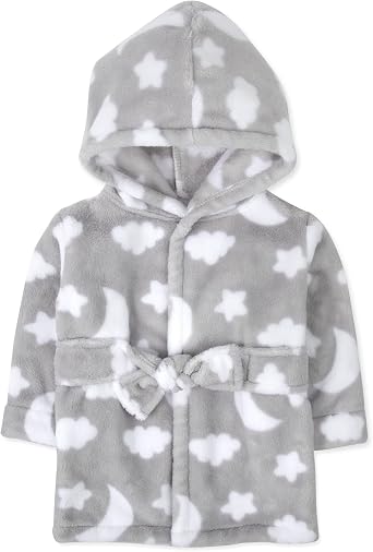 Baby Essentials Baby and Infant Bath Robe with Hood and Baby Beach Cover Up for Boys and Girls 0-12 Months