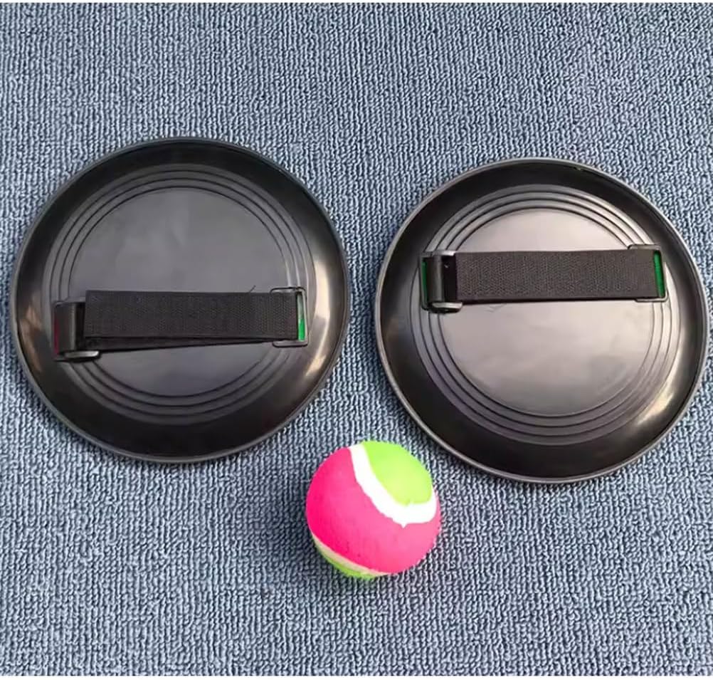 Montessori Sensory Integration Training Catch Ball Set, Sticky Target Paddle Toy for Kids 3-6 Years