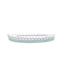 Vista 29 de Made by Nami 2 Pcs Wave String Ankle Bracelets for Women Waterproof & Adjustable Thin Braided Anklet Surfer Boho Ankle Bracelet Set of 2 Beach Multi