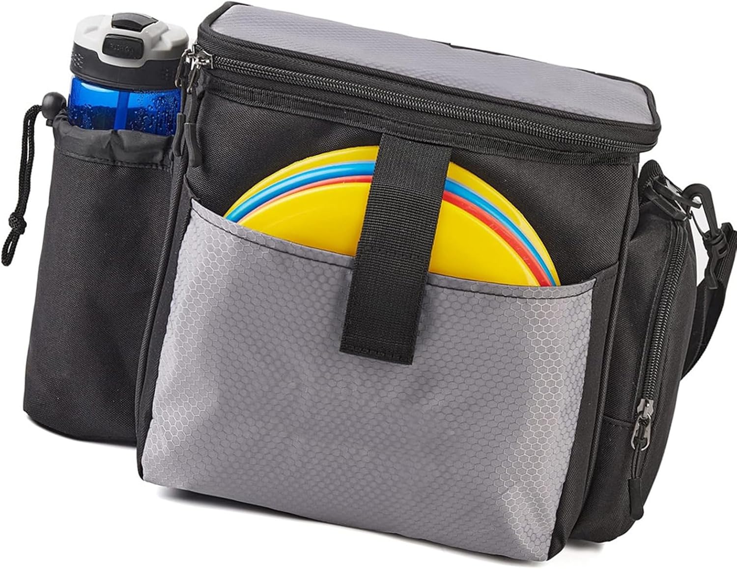 1. Disc Golf Bag with Adjustable Strap Portable Sports for Outdoor Training Gear Carry Accessories for Man