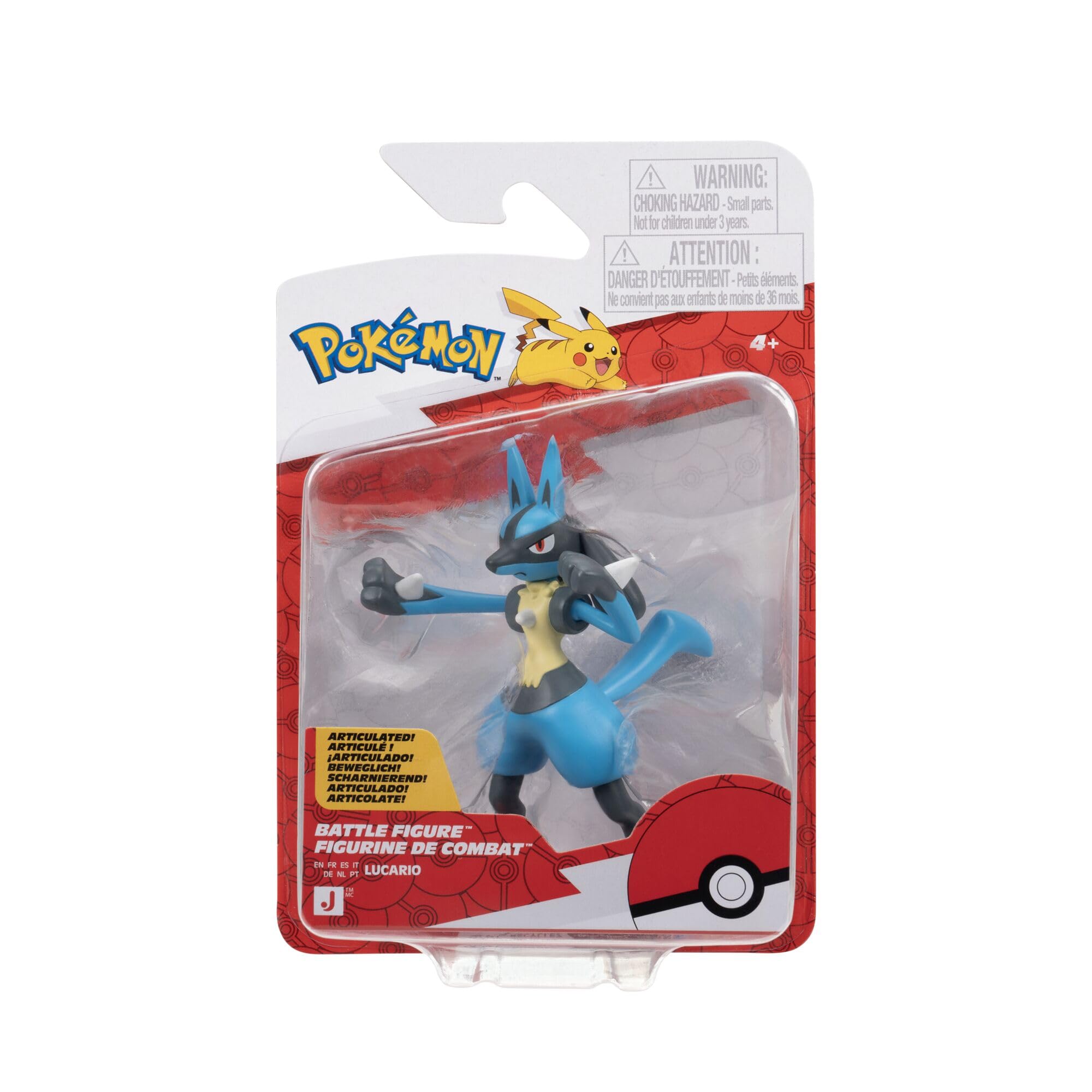 Pokémon Battle Figure PKW4868 Lucario - Official Pokemon Toy for children 4+ years