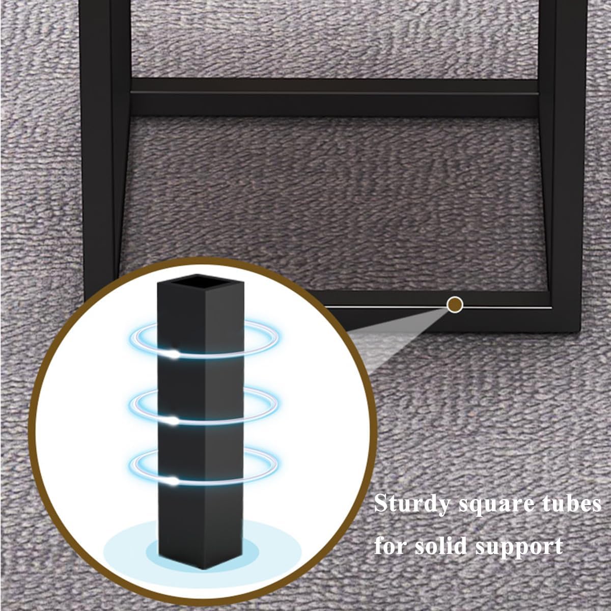 5 in 1 Nesting Ottoman Pouf Cube Chair Stackable Sofa Chair Pouf Stool Nesting Ottoman Stool with Wheels, Space-Saving Metal Frame Foot Rest for Living Room, Dining Room, Bedroom, Small Spaces