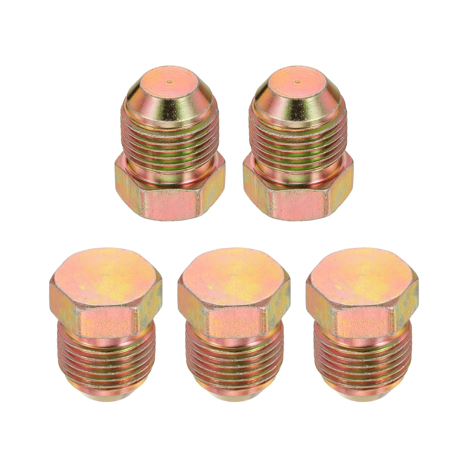Tapones hidráulicos JIC -8 machos de acero al carbono galvanizado para mangueras de alta presión