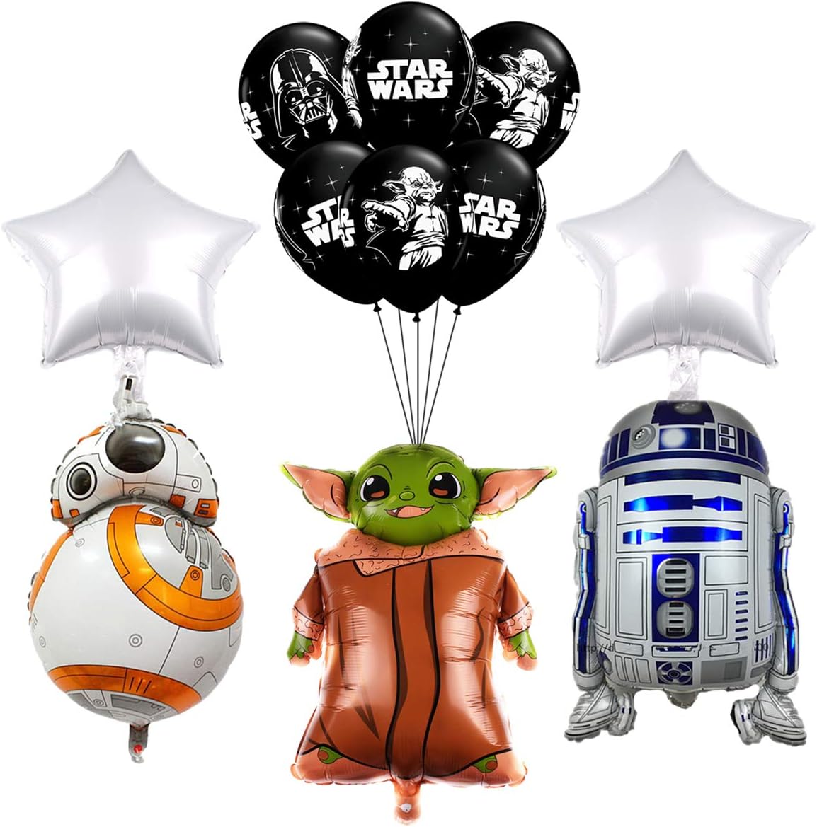 17 pcs Party Balloon For Star wars，Video Games the Child Birthday Party Supplies Star wars Bouquet Decorations : Toys & Games