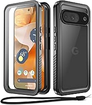 Beeasy Case for Google Pixel 9 Waterproof, IP68 Waterproof 360 Full Body Protection Case with Screen Protector, Shockproof Waterproof Dustproof Unbreakable Case for Pixel 9, Black