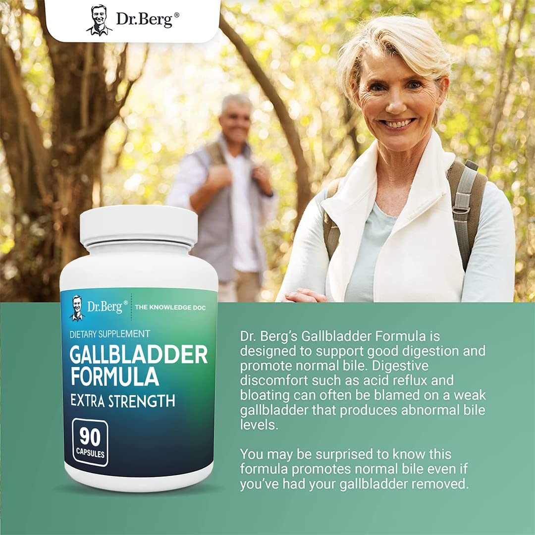 Buy Dr. Berg’s Gallbladder Formula Contains Purified Bile Salts, 90