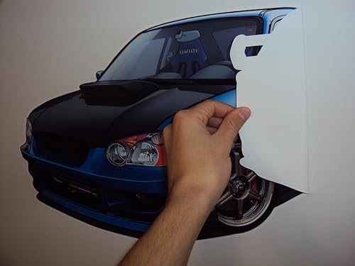 Miniatura 8 de 1970 Datsun 240Z - Calcomanía de pared de coche de dibujos animados de 2 pies de largo, calcomanía gráfica de coche deportivo para hombre, cueva,