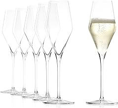 Stölzle Lausitz Bicchieri da Champagne Quatrophil Set di 6, 290 ml – Eleganti Calici per Sekt & Prosecco – Bicchieri da Spumante in Cristallo di Alta Qualità – Lavabili in Lavastoviglie e Antiurto