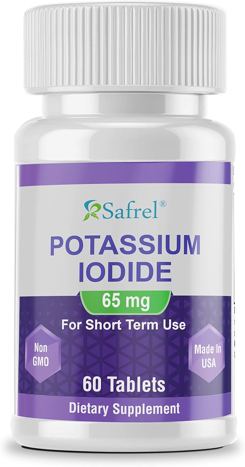 Safrel Potassium Iodide 65 mg Tablets, Adults and Kids