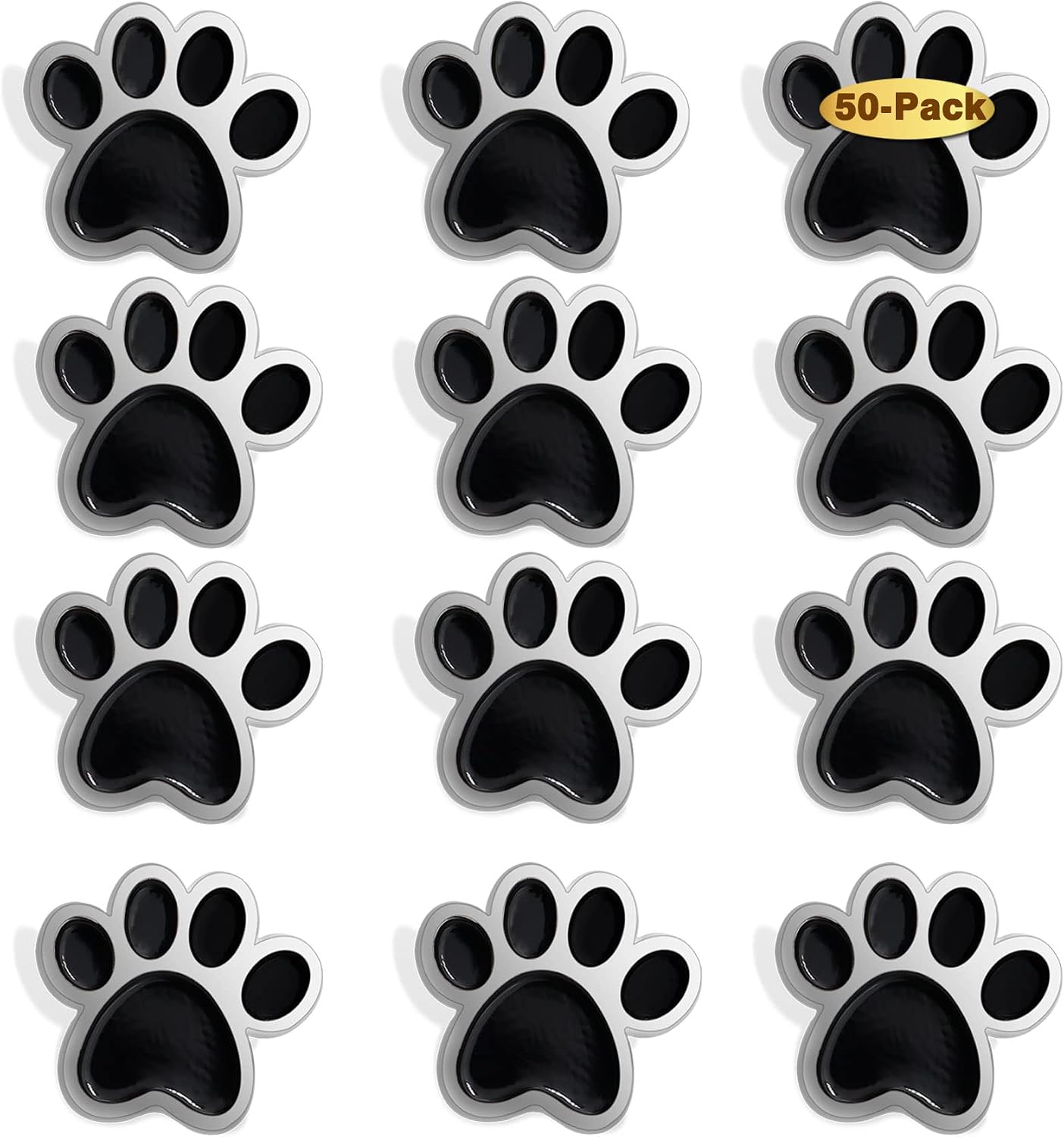 6/12/50/100Pcs Multiple Colour Paw Award Lapel Pin 1 “ -School Student Awards Mascot Brooch Animal Badge For Clothes Bags Hats