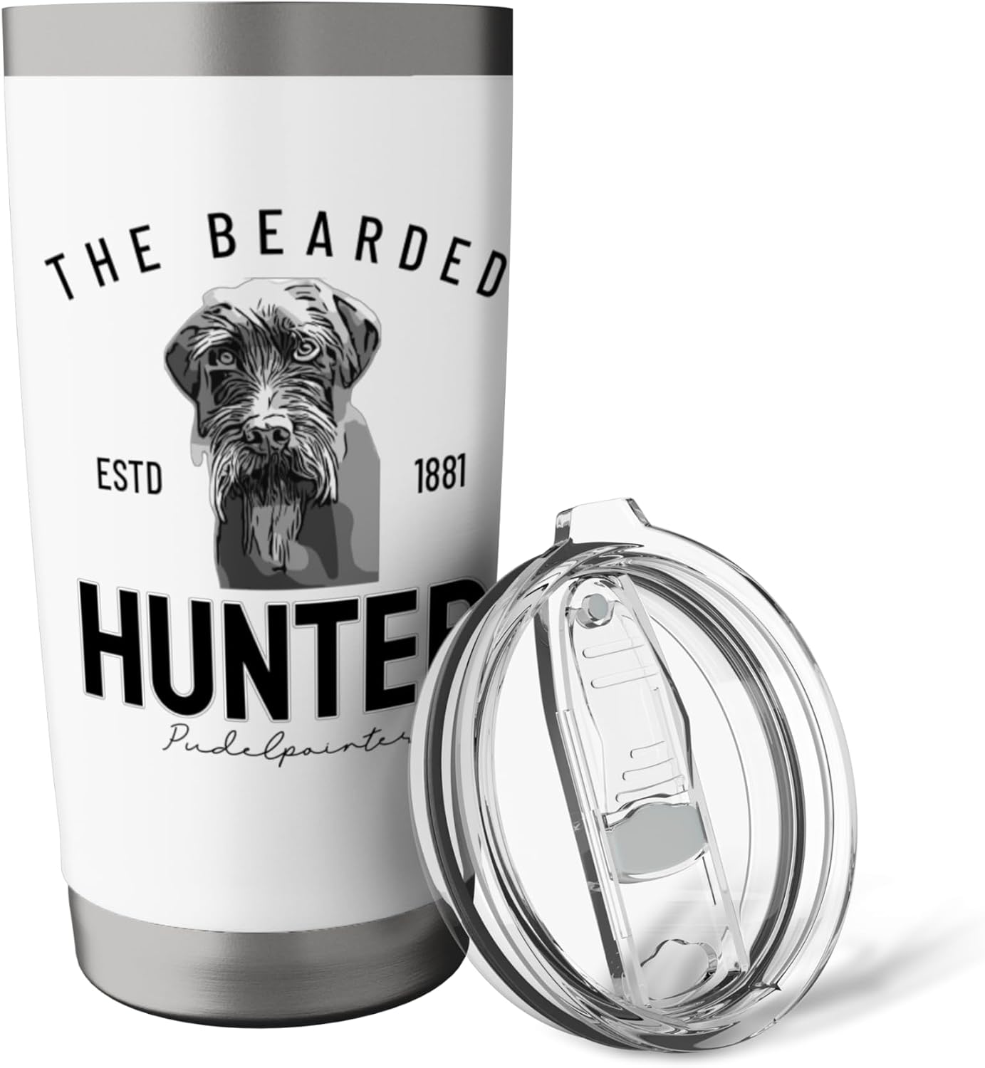 Bearded Hunter Pudelpointer Stainless Steel Insulated Tumbler