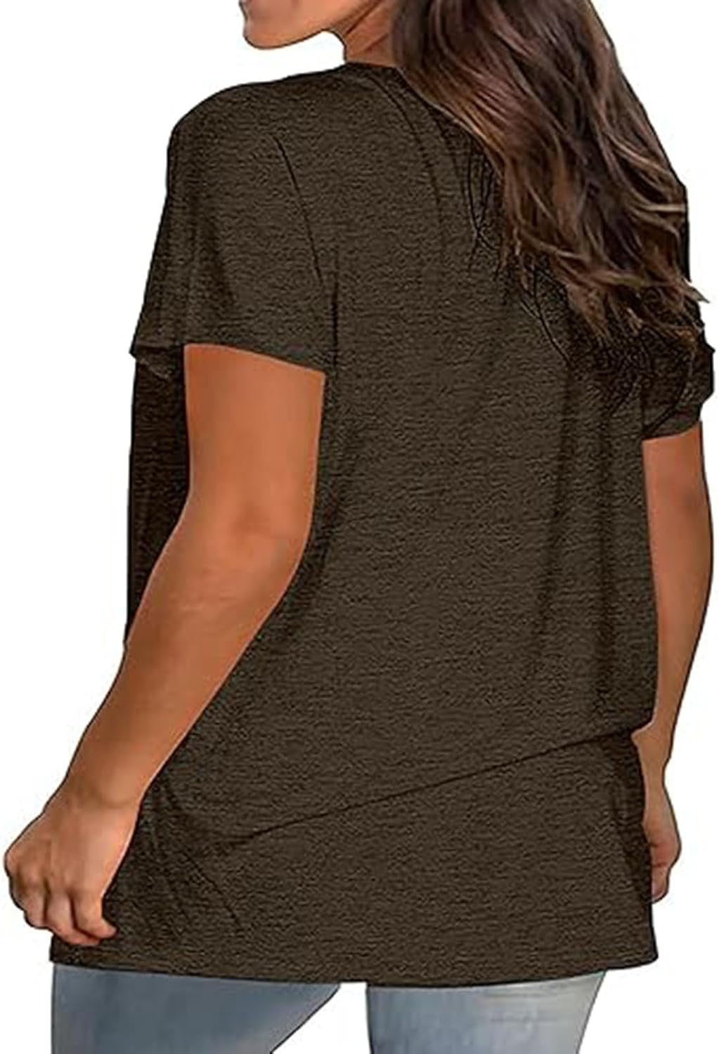 T-Shirts for Women Short Sleeve V Neck Tees Tops Fashion Trendy Lightweight Soft Casual Summer Outfits Clothes 2026