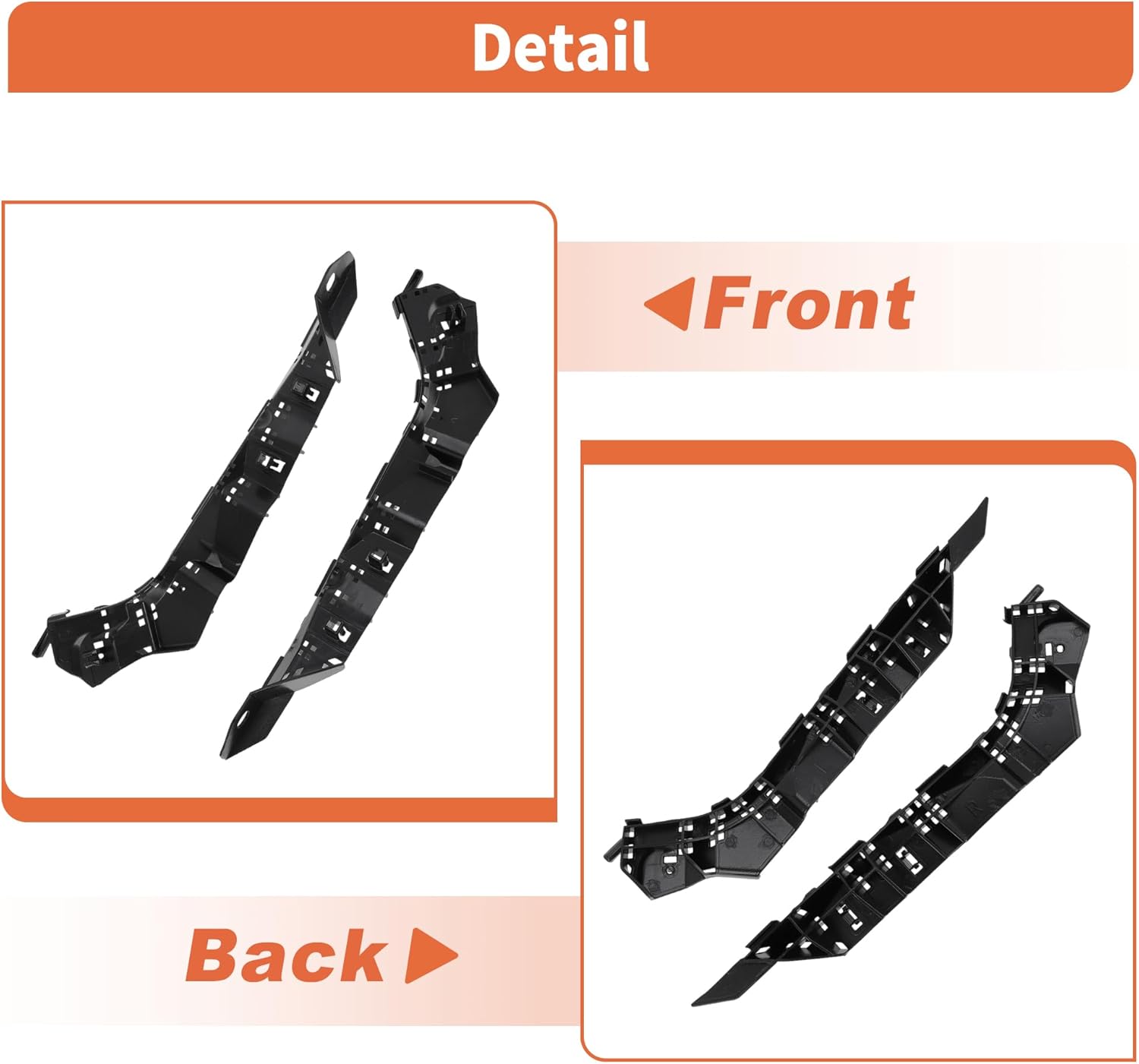 Front Bumper Bracket for Subaru Legacy Outback 2010-2014 No.57707AJ52A/57707AJ53A Front Left Right 1 Pair