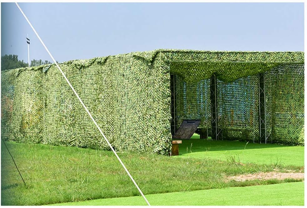 Camo Netting with Mesh Backing, Woodland Camouflage Netting Sun Shelter Outdoor Camping Shooting Hunting Fishing Party Decoration Sunshade Decoration Ceiling for Military Effect