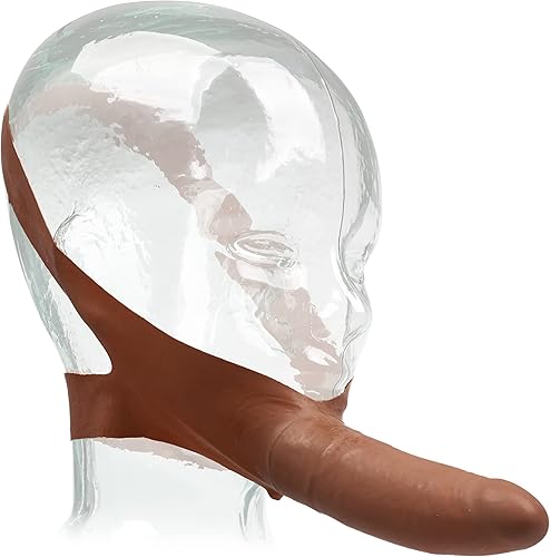 Miniatura 19 de CalExotics Original Accommodator - Dong de látex – Correa manos libres en sonda para parejas – Juguetes sexuales para adultos – Marfil Natural