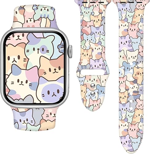 Vista 25 de Holidays - Correa de reloj compatible con Apple Watch de 1.49, 1.57, 1.61, 1.65, 1.65 y 1.73 pulgadas, correa de reloj inteligente de silicona