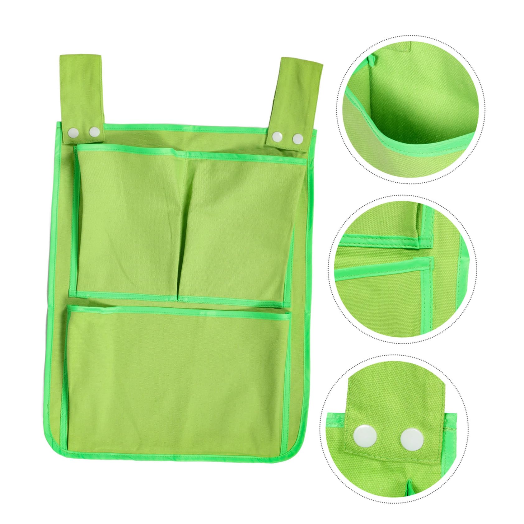 HOOTNEE Hanging Storage Bag Crib Side Organizer Baby Diaper Bag Wall Pencil Holder Canvas Material