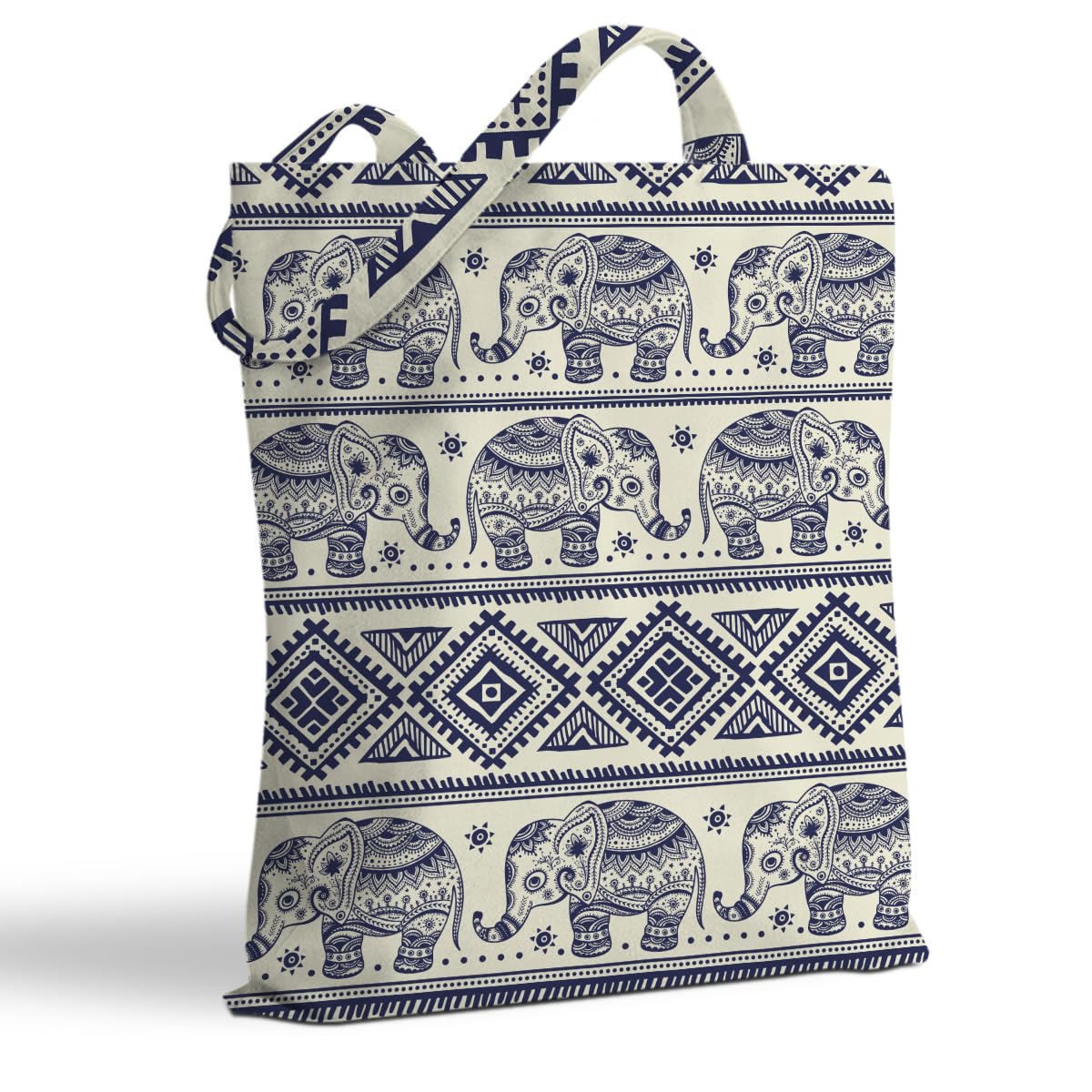 Hanamiya Na Tote Bag with Zipper Pockets, Tote Bag Reusable Shopping Grocery Bags Birthday Gifts for Women, Weekender Bags