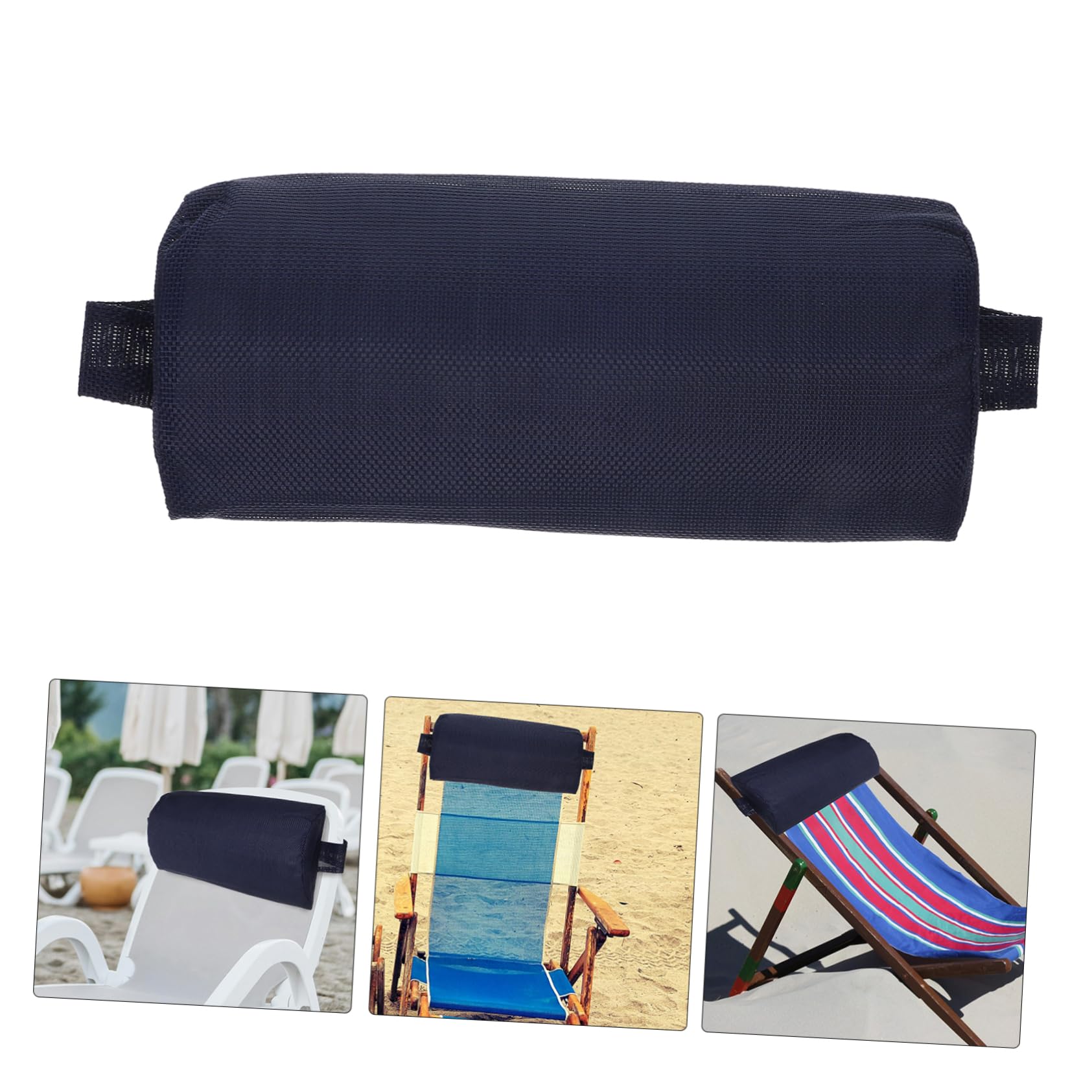 BESPORTBLE 3pezzi Cuscino Poggiatesta Per Sedie Pieghevoli Design Ergonomico Supporto Per Collo e Testa Adatto Sedie Da Spiaggia e Relax Compatte