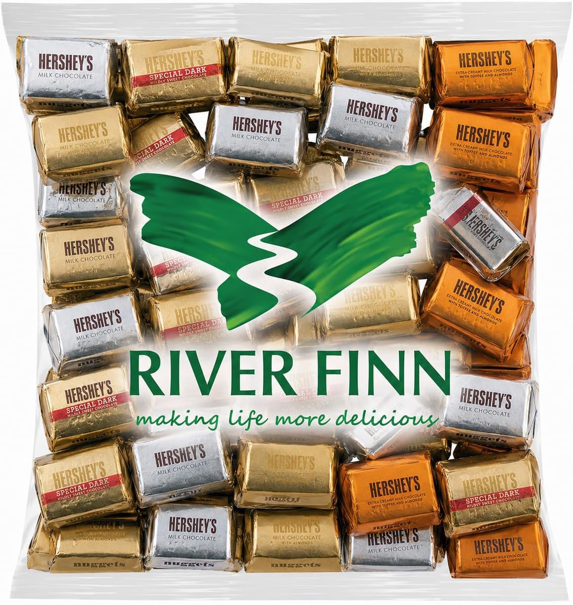 Assorted Chocolate Nuggets, 2 Lbs., Bulk, Foil Wrapped, Perfect for Weddings, Anniversaries, Showers, Corporate Events, Candy Bowls & Buffets, Gifts & More!