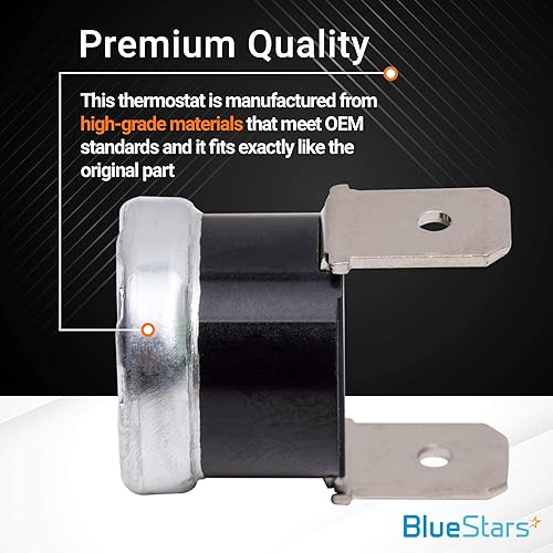 Miniatura 4 de BlueStars - 2 paquetes de termostato de límite alto para lavavajillas 661566 - Ajuste exacto para lavavajillas Whirlpool y Kenmore - Reemplaza