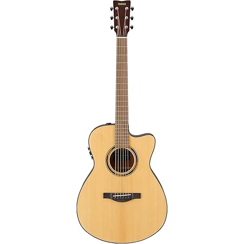 Yamaha TAS1 TansAcoustic Guitar w/Reverb, Delay, Chorus and Bluetooth, Concert Cutaway, Natural