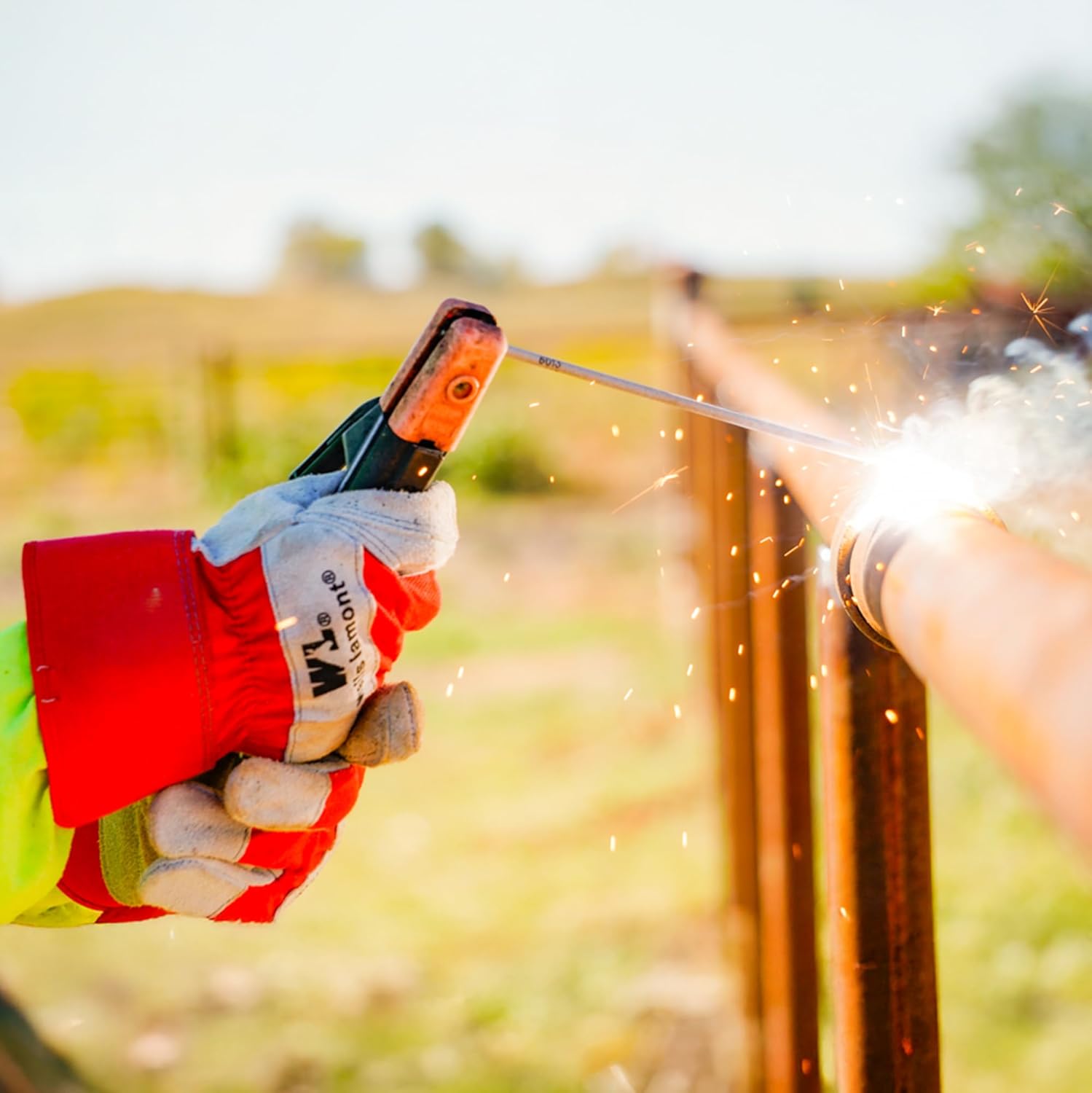 Wells Lamont Leather Work Gloves with Safety Cuff, Double Palm, Split Cowhide, X-Large (4050XL) - Image 4