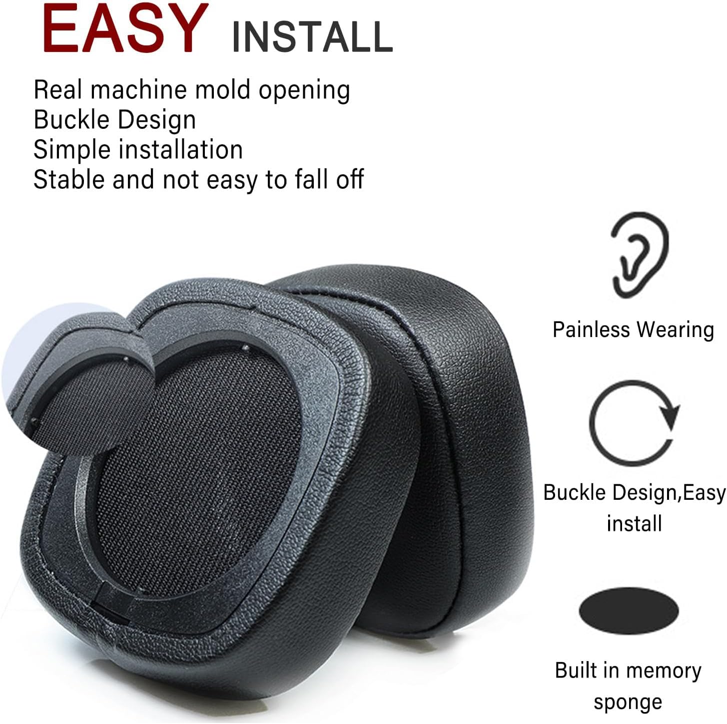 Major IV Ear Pads Cushions Replacement Compatible with Marshall Major 4 Major IV Headphones Ear Cushions£¬Ear Muffs Memory Foam Earpads - Image 2