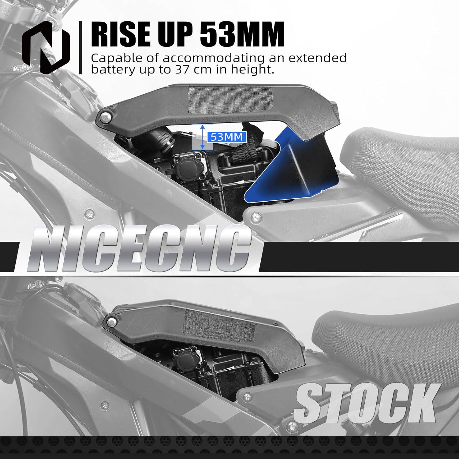 NICECNC Horn Cover Gap Cover & Battery Lock Increase Code Compatible with Segway X160 X260, Compatible with Surron Light bee X/S/ L1E, See Fitment