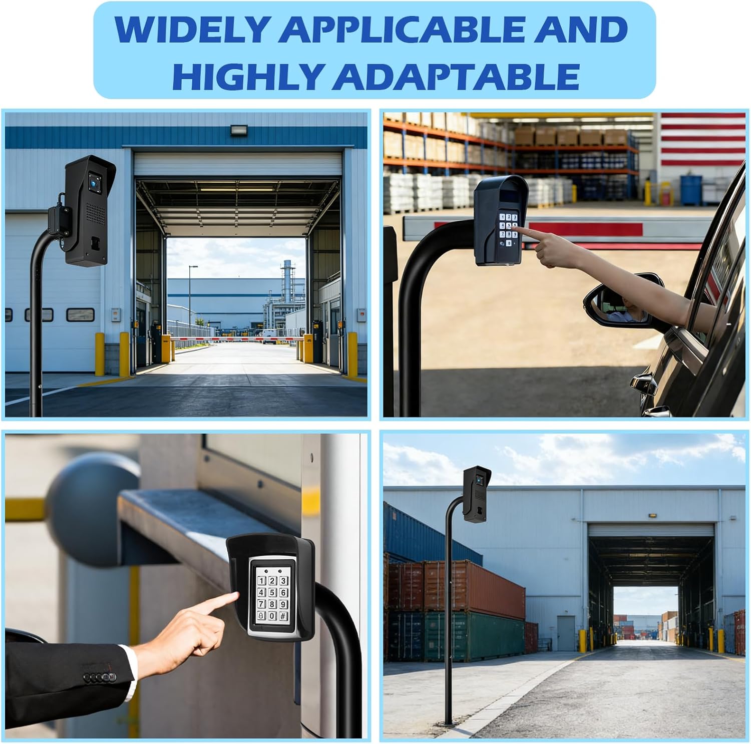 LAJIAOZ 68" Universal Gooseneck Pedestal Post for Gate Opener Keypad, Heavy Duty Steel Burial Outdoor Mount, Compatible with Ghost Controls, Mighty Mule, Topens, CO-Z, Wireless/Wired Keypad & Intercom