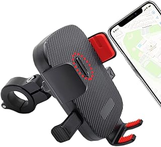 Vehibrckt Bike Phone Mount,Motorcycle Phone Mounts, Aluminum Alloy Mounting Base Handlebar Cellphone Holder for Bicycle Mo Price In India