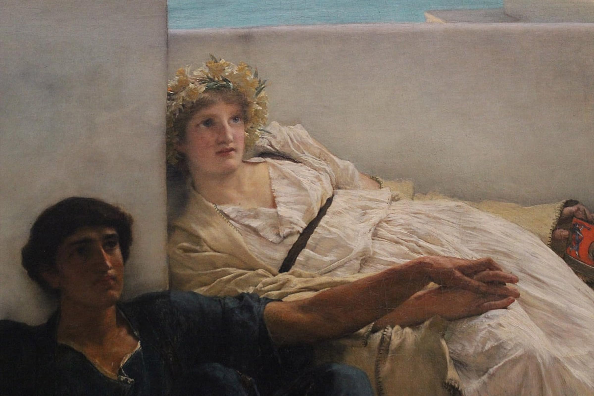 SERENDIPITP Retro Picture Poster Wall Art Pictures Painting a Reading of Homer by Lawrence Alma Tadema Wall Art Canvas Print for Wall Decor 60x90cm