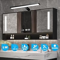 YIQAN LED Tükör Lámpa 30cm Természetes Fehér 4000K Fürdőszobai Világítás 4