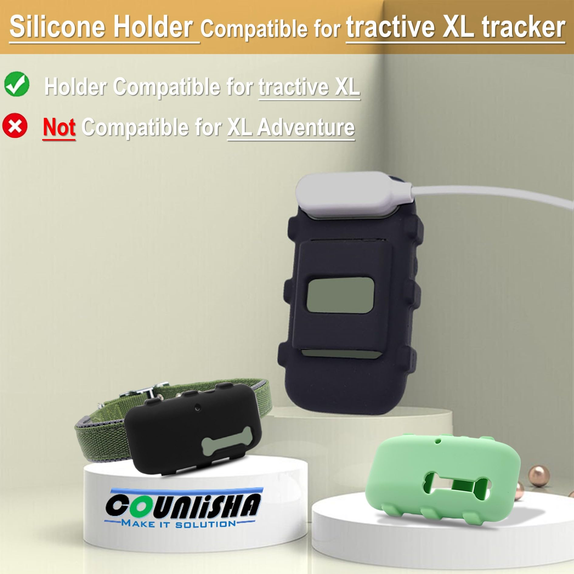 Amazon.com: 2 Pack Silicone Holder Compatible for Tractive XL GPS