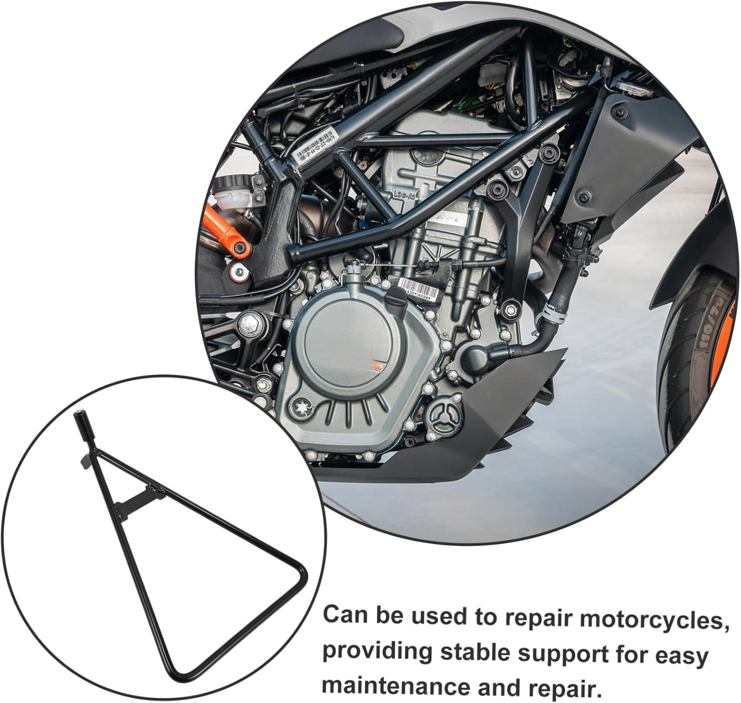 Alipis Motorcycle Triangle Kickstand Replacement Sturdy Side Stand for Enhanced for Motorcycles and