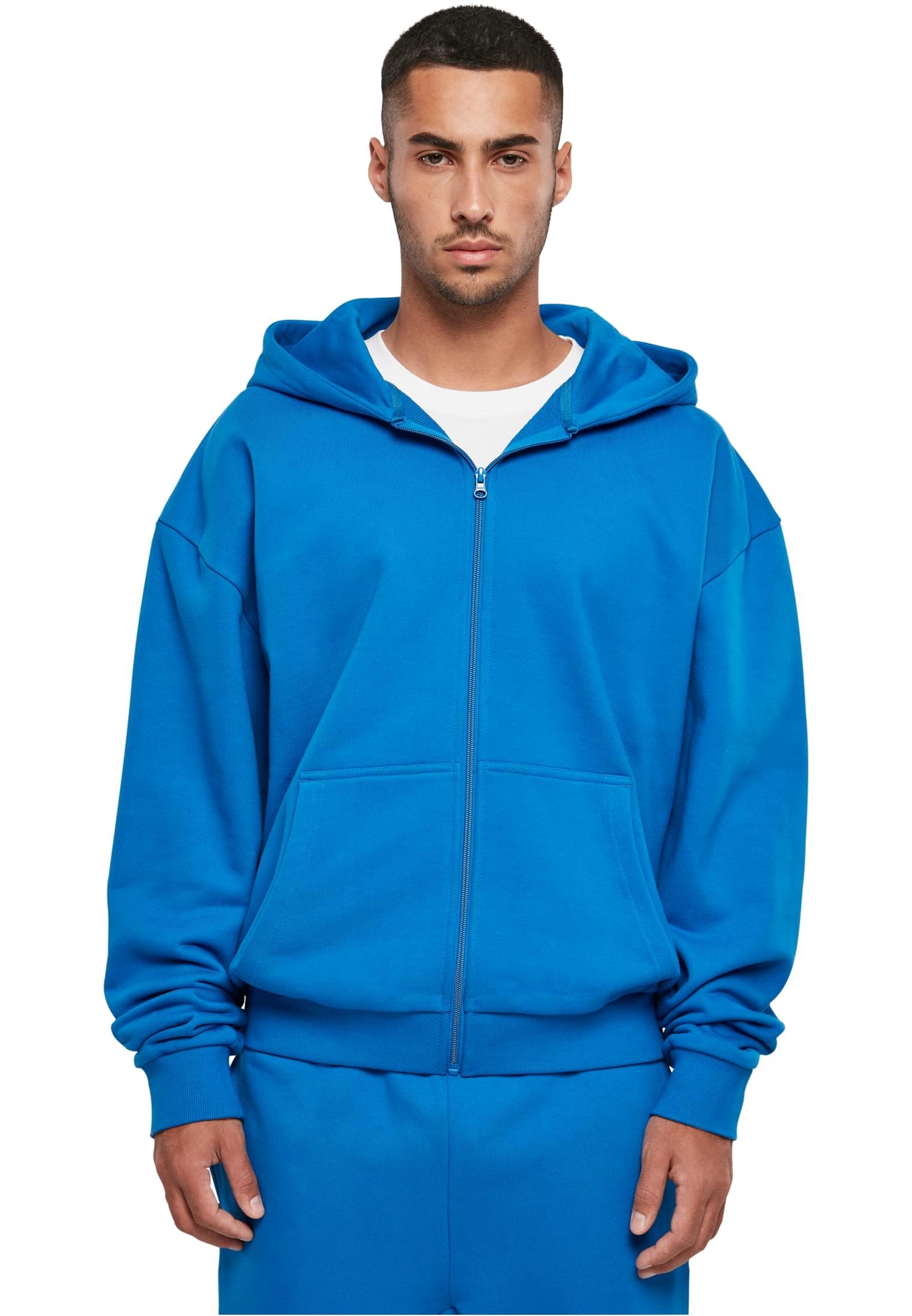 Build Your Brand Bluza z kapturem Mężczyźni Ultra Heavy Zip Hoody