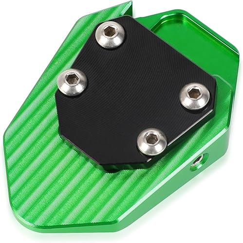 Miniatura 5 de CNC aluminio Motorcycle Kickstand Side Stand Enlarge Extension for Kawasaki Ninja 400 300 650 1000 Z900 Versys650 2010-2023 (Color  Green ZX10R)