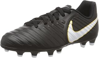 Nike Kids Nike Jr Tiempo Rio IV (FG) Black White Black Size 1