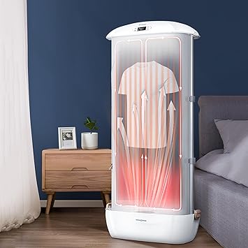 Automatic Ironing Machine, Portable Steam Drying Smart Machine - Electric Clothes Dryer with Remote Control for Wrinkle Removal - Foldable & Easy to Use,