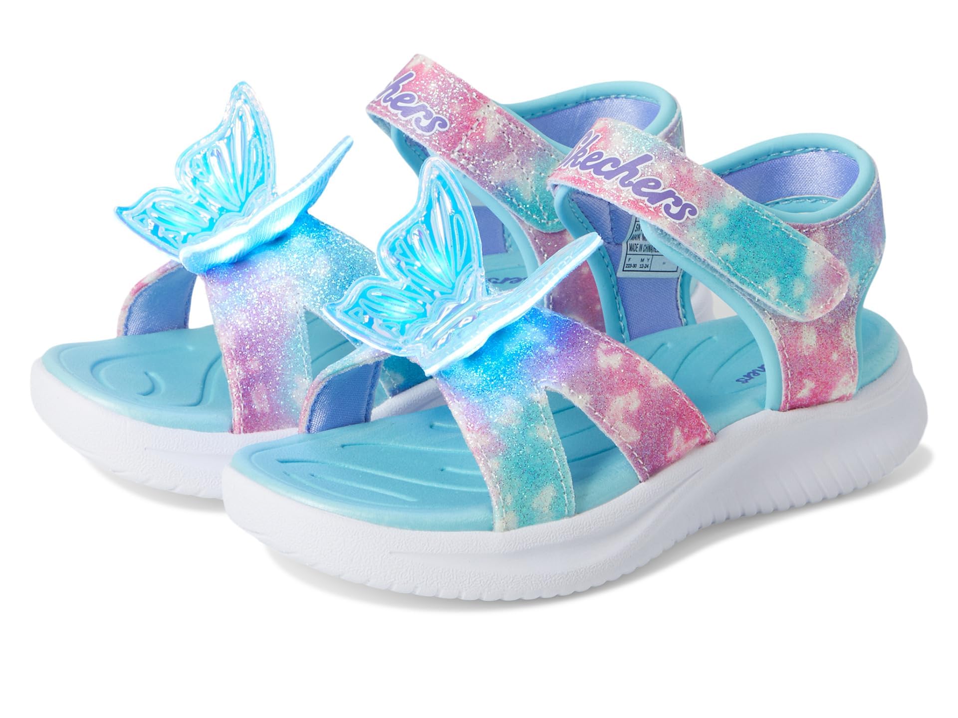 Sandales Éclairées Bébé Fille Skechers Jumpsters Papillon