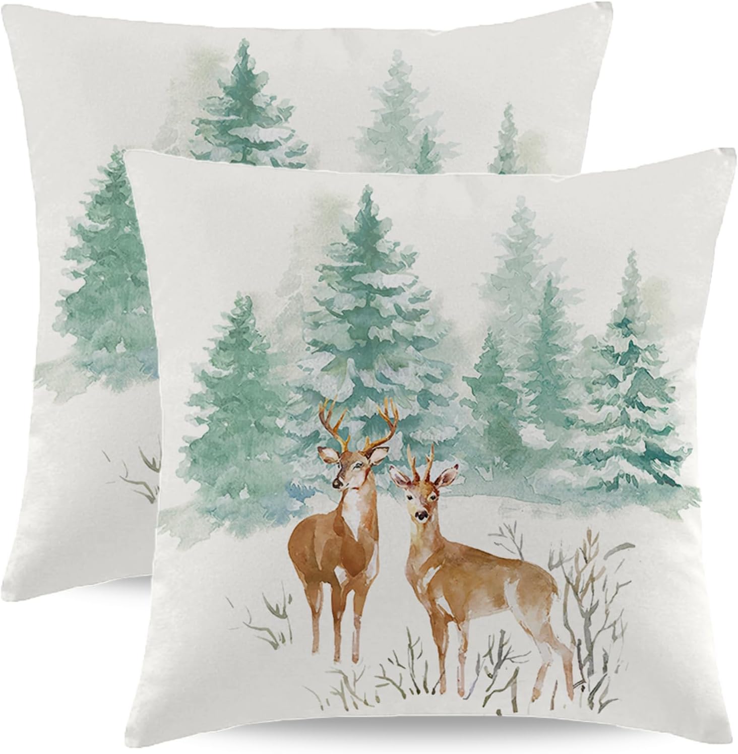 20x20 Pillow Cases Christmas Pillow Covers 20x20 Inch 2 Pack - Blue ...