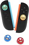 TIKOdirect Thumb Grip Caps Compatible with Switch 2/ Switch 2 Pro Controller, Silicone Joystick Caps Grips 4PCS Soft Protective Button Cover, Red