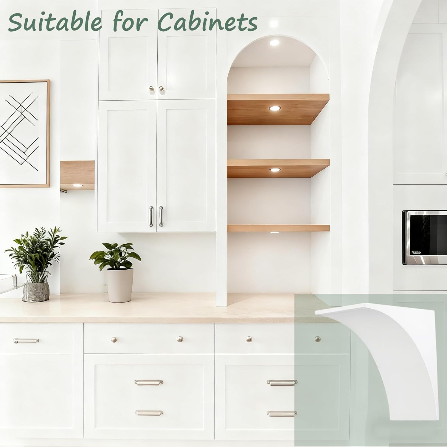 2-Pack Round Doorway Arch Kit, 9"x9"x5" Pre-Curved Drywall Form - Easy DIY Installation for a Half-Circle Top on Any Interior Doorway, Add Modern Rounded Corners to Your Home Decor