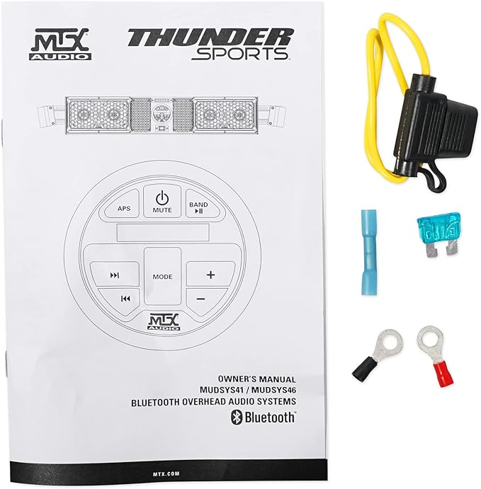 MTX MUDSYS41 Sistema de Sonido Marino para ATV/UTV + Altavoz Bluetooth miniatura 9