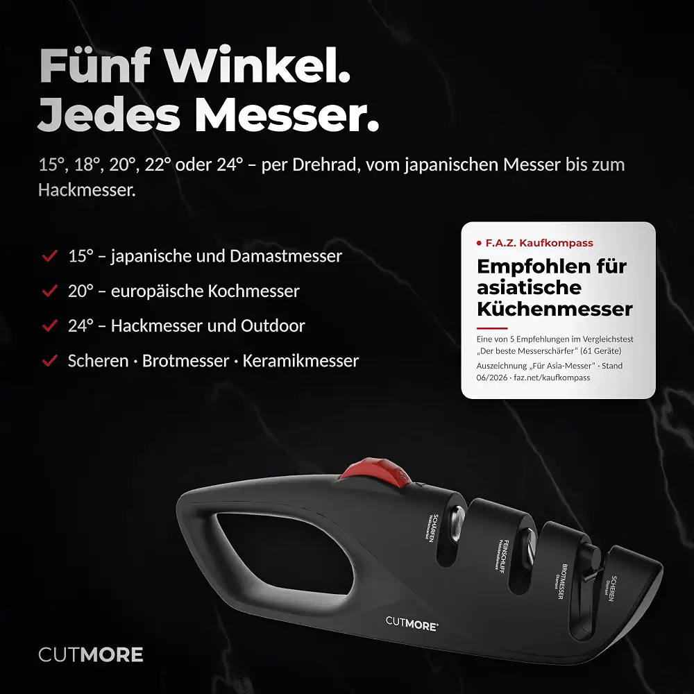 Messerschärfer mit fünf Winkeln für Damast- und Japanmesser, Foto 2