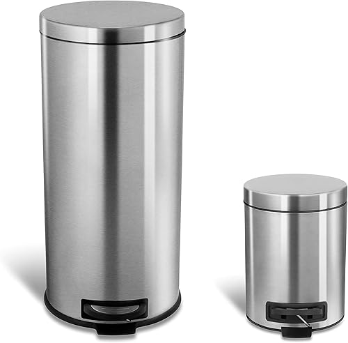 Miniatura 10 de NINESTARS AMZ-SOT-50-3 - Bote de basura de 13.2 galones, acero inoxidable