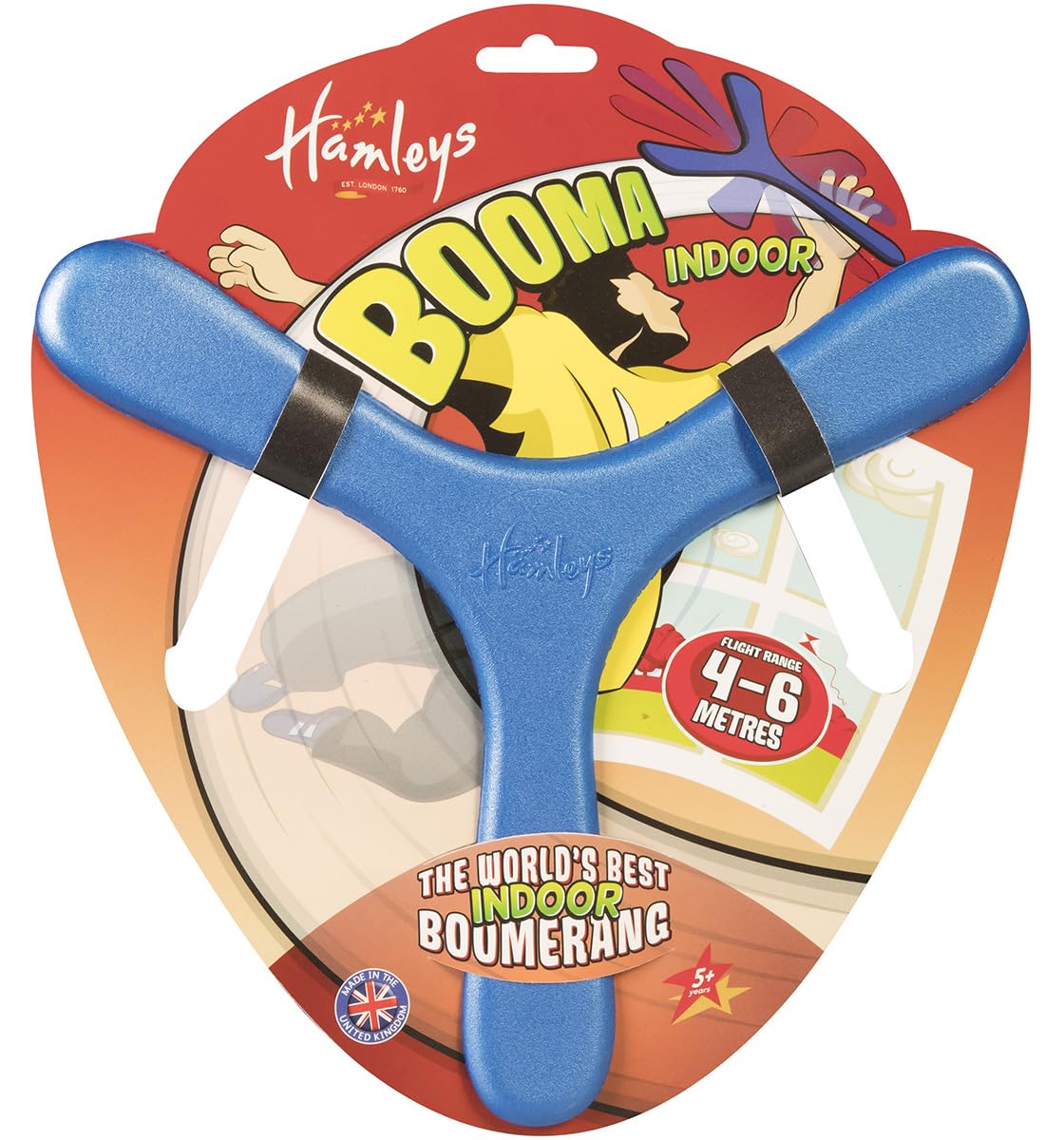 Hamleys Booma Boomerang – Returning Spinning Star Toy for Kids 5Y+ | Beginner-Friendly Outdoor Boomerang for Young Throwers | Soft, Safe & Assorted Colours - Image 6 thumbnail